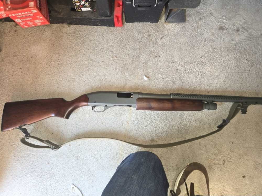 Winchester model 1200 trench gun heat shield bayonet lug parkerized vietnam-img-0