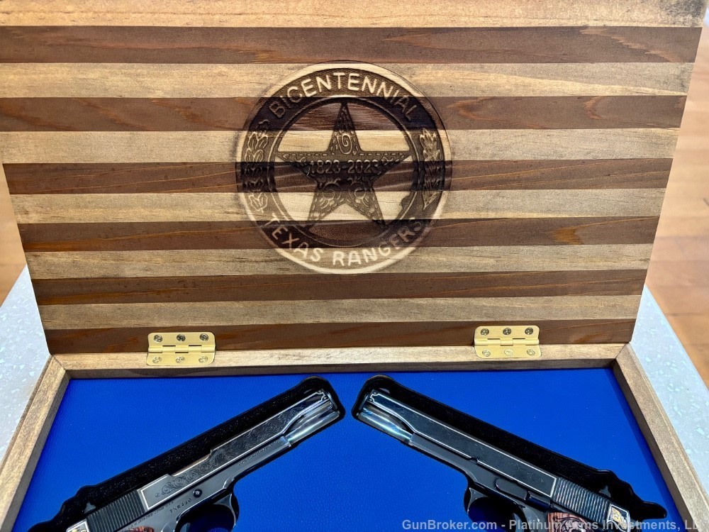 2 Sequential SN COLT 1911 200TH ANNIVERSARY TEXAS RANGERS 1 OF 500 RARE NIB-img-14