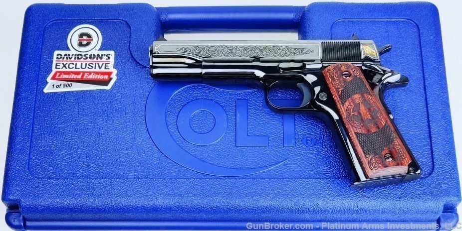 2 Sequential SN COLT 1911 200TH ANNIVERSARY TEXAS RANGERS 1 OF 500 RARE NIB-img-11