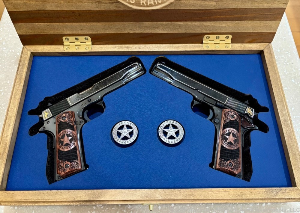 2 Sequential SN COLT 1911 200TH ANNIVERSARY TEXAS RANGERS 1 OF 500 RARE NIB-img-13