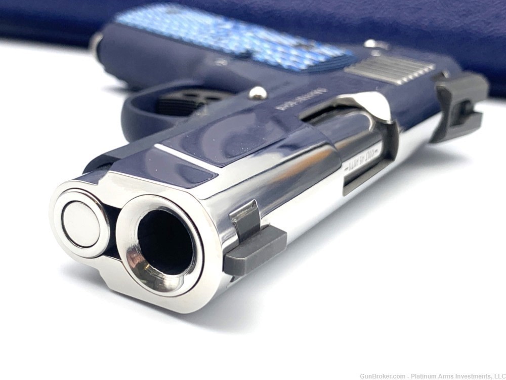 Ultra Rare COLT 1911 Defender 45 ACP Bright Polished BST Navy Talo 1of 350 -img-4