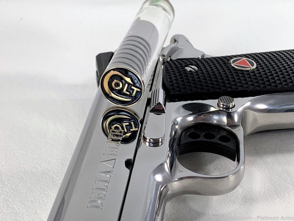 Ultra Rare Colt Delta Elite 10mm Custom Mirror Bright Polished Finish OG -img-9