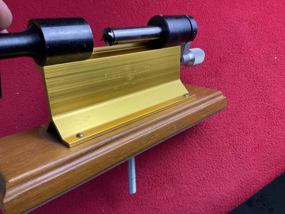 Vintage forster reloading ammunition case trimmer + extra BASE NEW box ammo-img-7