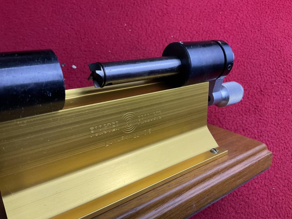 Vintage forster reloading ammunition case trimmer + extra BASE NEW box ammo-img-8