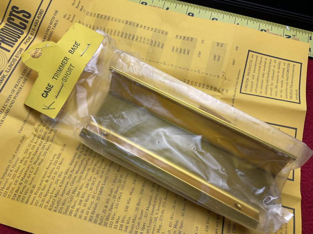 Vintage forster reloading ammunition case trimmer + extra BASE NEW box ammo-img-1