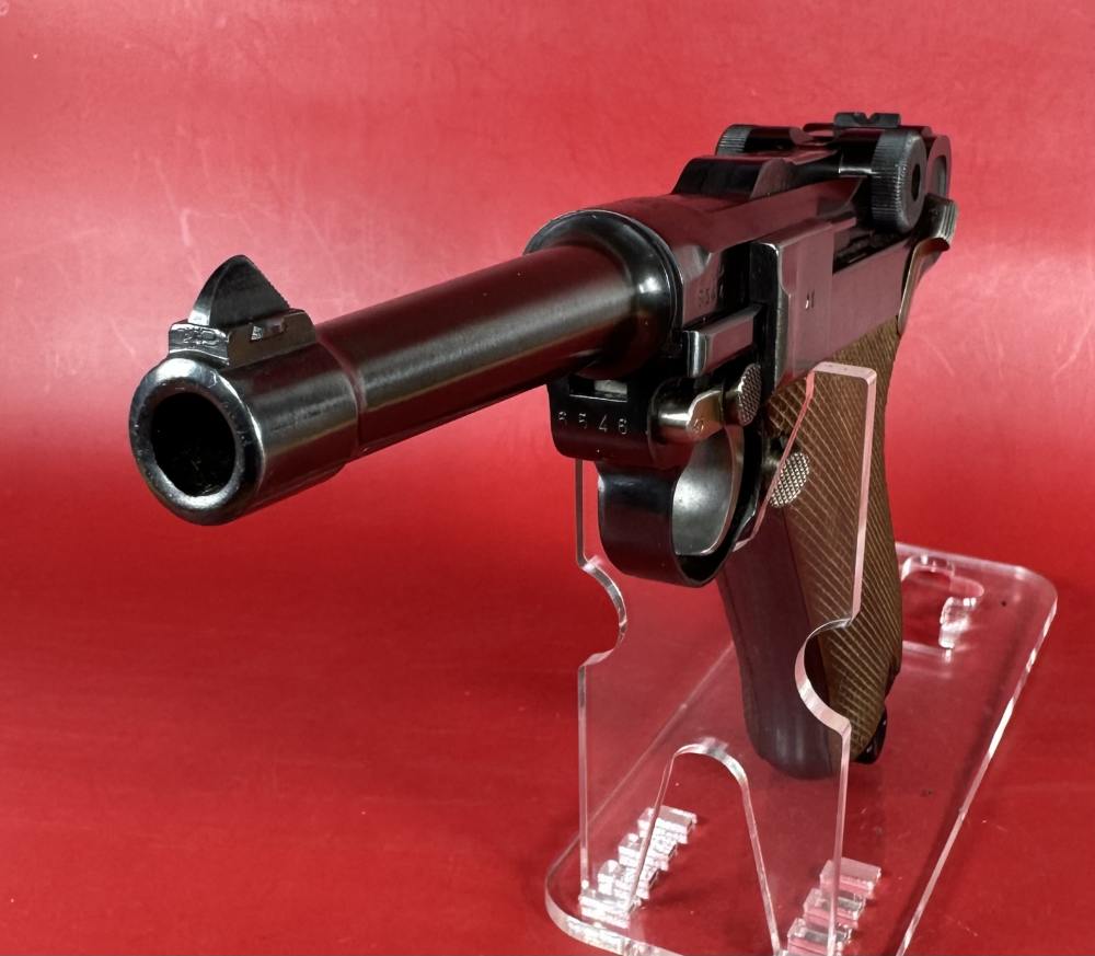 1937 Mauser P08 Luger Banner. 9mm. Holster 2 Mags Rare. Excellent Condition-img-3