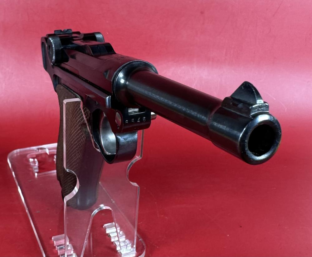1937 Mauser P08 Luger Banner. 9mm. Holster 2 Mags Rare. Excellent Condition-img-4