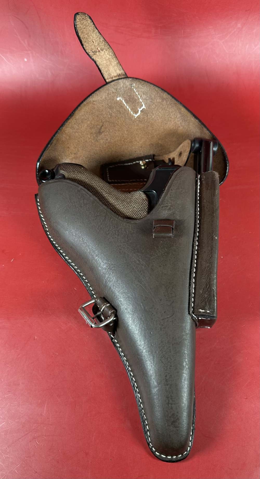 1937 Mauser P08 Luger Banner. 9mm. Holster 2 Mags Rare. Excellent Condition-img-15