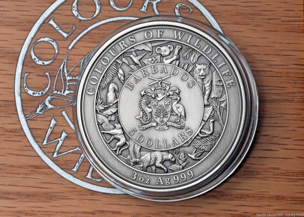 2022 - KOALA - 3oz .999 pure silver with selective resin overlay-img-2