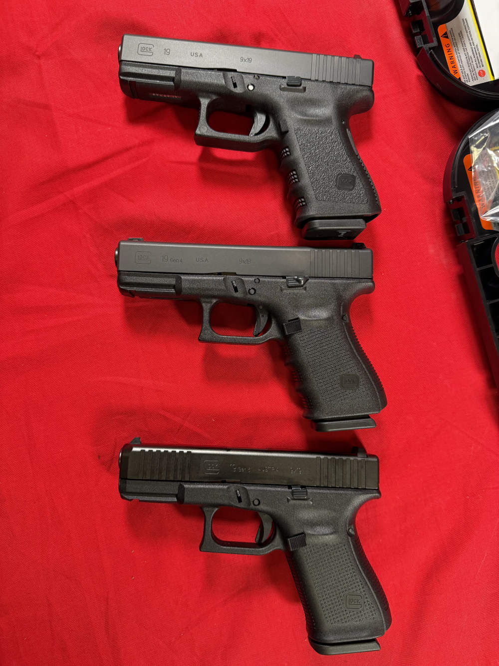 Lot of 3 Discontinued Glock 19 G3 G4 G5 All New In Box! 9MM - -img-2