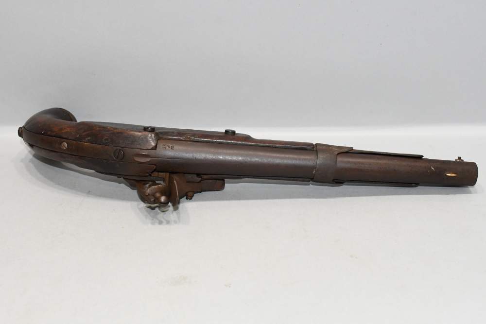 Antique Well Worn Simeon North US Model 1819 Flintlock Pistol READ-img-9