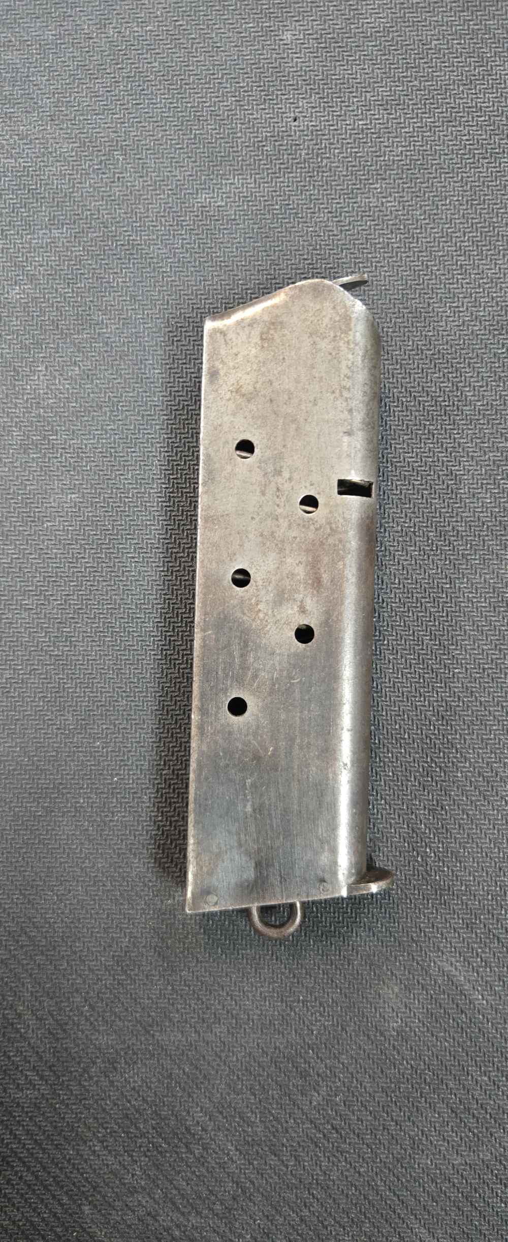 EARLY Colt 1911 "Keyhole" Lanyard Magazine, Punch and Saw Cut .45 ACP-img-1