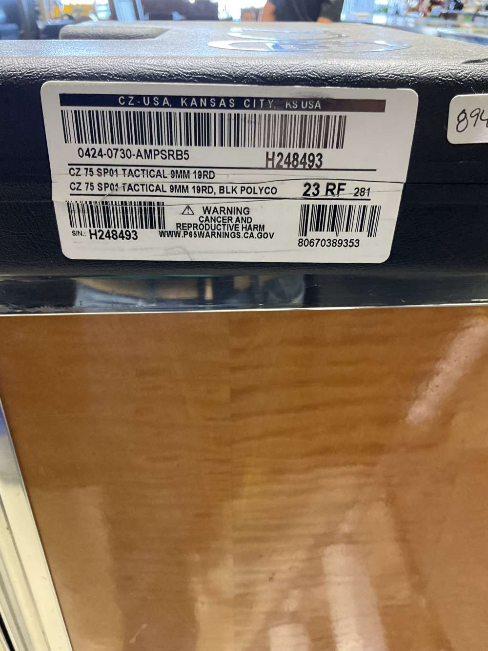 CZ 75 SP-01 Tactical, 9mm, 19 rnd (2 mags) , BLK Polyco-img-7