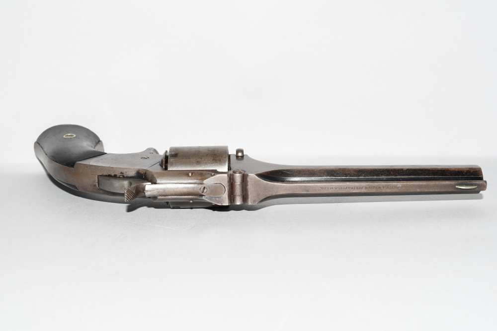 Early 3 Digit Smith & Wesson No 2 Army Tip Up Revolver 32 RF S&W # 176-img-9