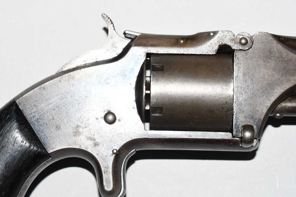 Early 3 Digit Smith & Wesson No 2 Army Tip Up Revolver 32 RF S&W # 176-img-3