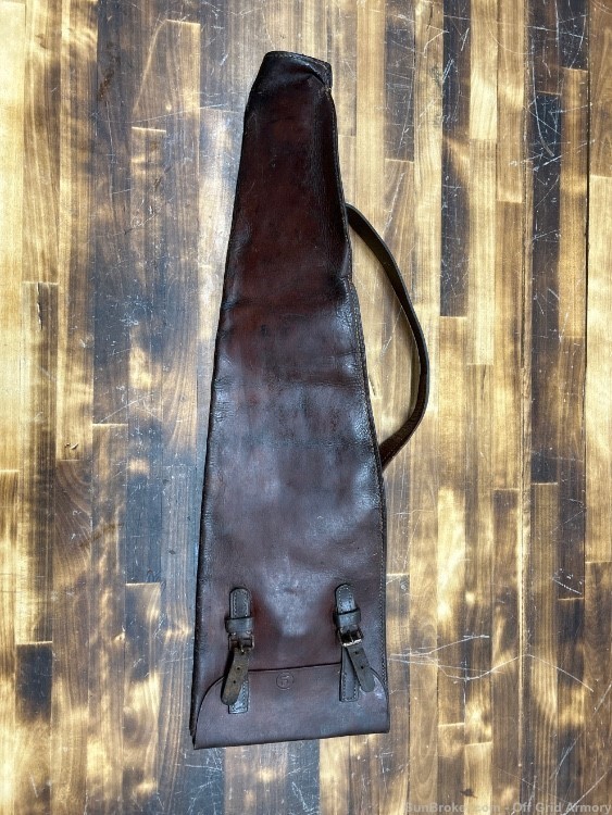 LEATHER German MP40 Drop Case!  GORGEOUS! PRICE REDUCED!-img-0