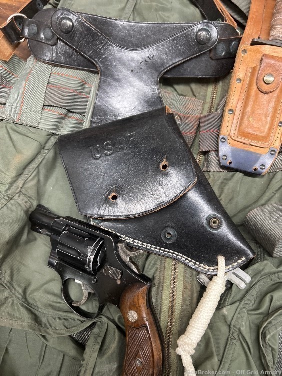 SMITH & WESSON M13 AIRCREWMAN REVOLVER PROPERTY OF U.S. AIRFORCE! W/ LETTER-img-12