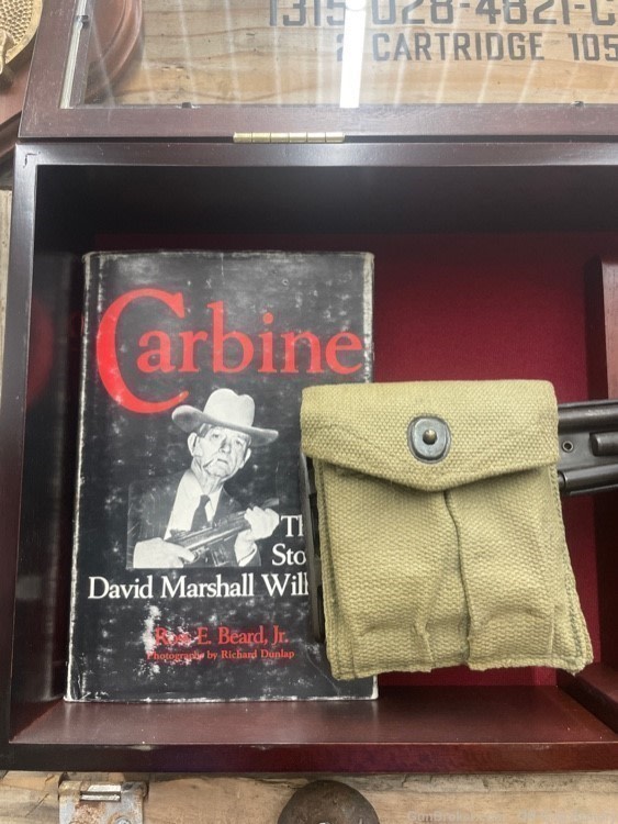 CARBINE WILLIAMS SIGNED AND DATED M1A1 .30 CARBINE -img-1