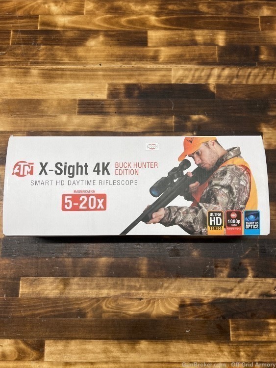 NIB ATN X-SIGHT 4K 5-20 MAGNIFICATION ELECTRONIC RIFLE SCOPE!-img-0