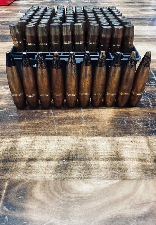 100 50BMG black tip Armor piercing Bullets-img-0