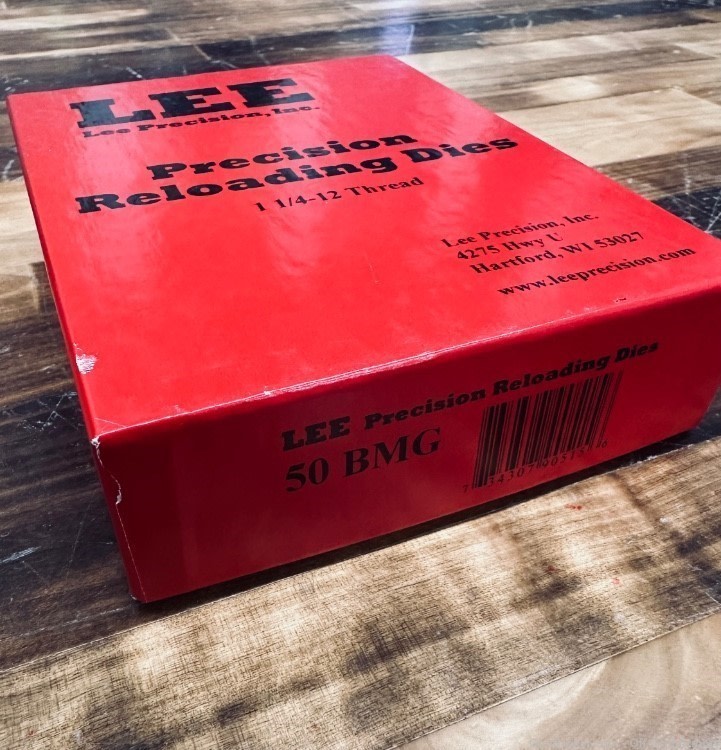 LEE precision .50 BMG Reloading Dies 1 1/4-12 Thread-img-6