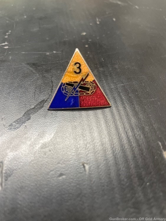 3rd Armored Division Enamel Pin-img-0