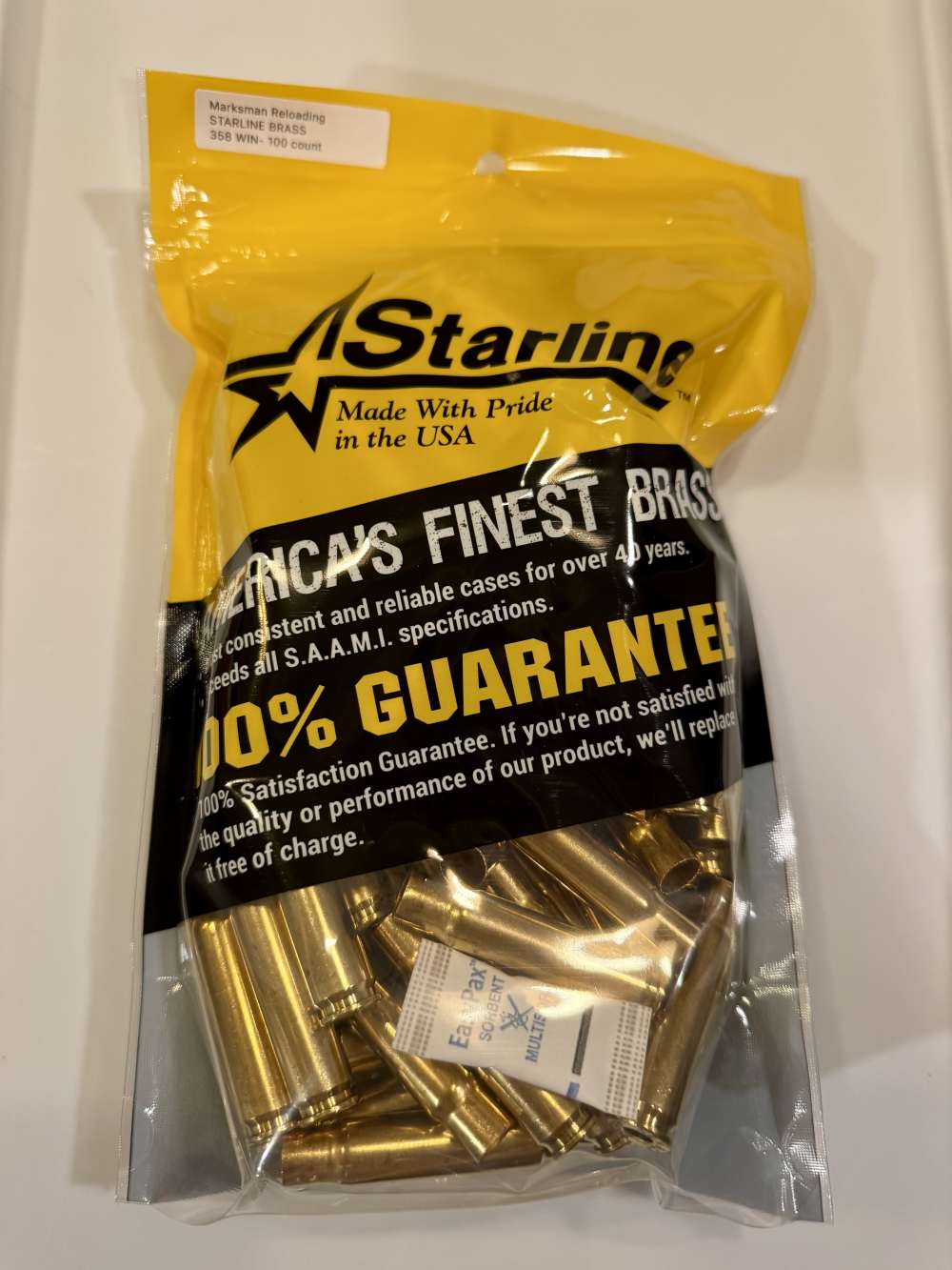 Starline 358 Winchester Brass, 358 Win Brass - 100 Count-img-0