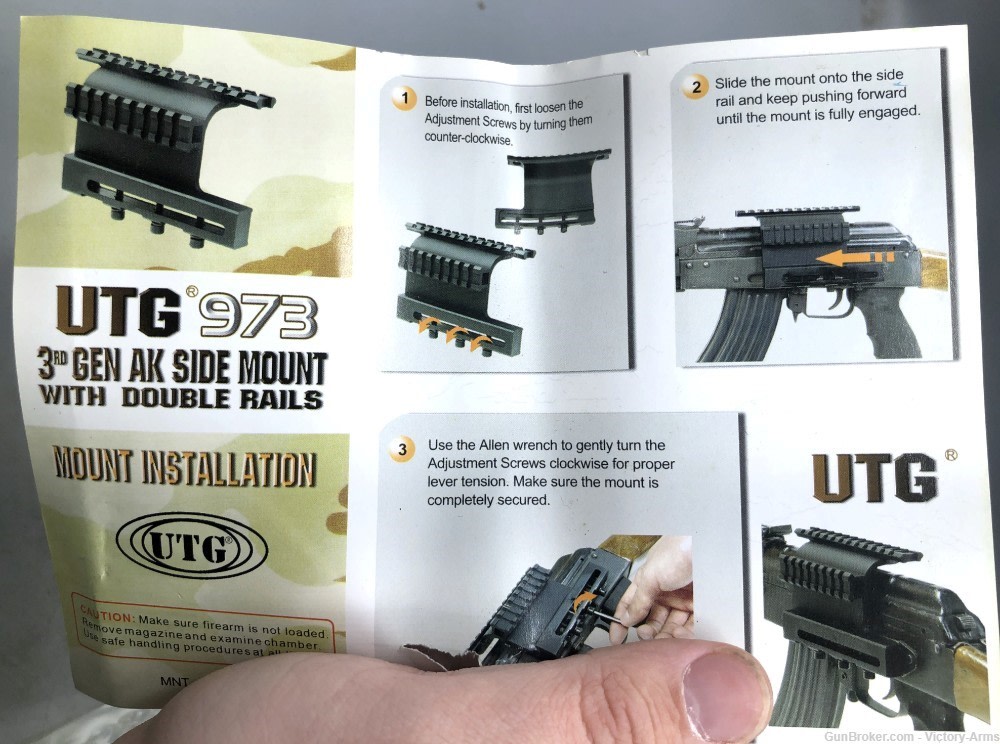 Leapers UTG 3rd Generation Picatinny-Style Double Rail Mount AK-47 Matte-img-6