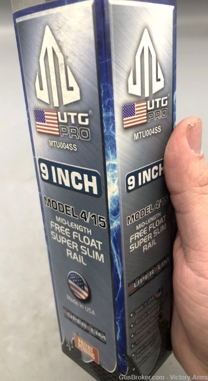 UTG Pro AR15 Mid Length 9in Super Slim Free Float Handguard-img-6