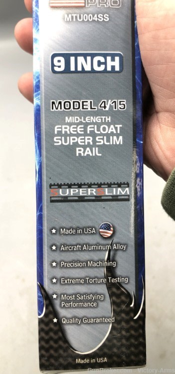 UTG Pro AR15 Mid Length 9in Super Slim Free Float Handguard-img-4