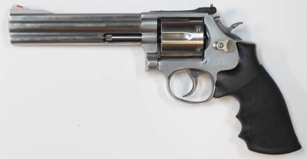 Smith & Wesson 686-4 .357Mag 6-Round 6" Barrel D-A Stainless Revolver-img-0