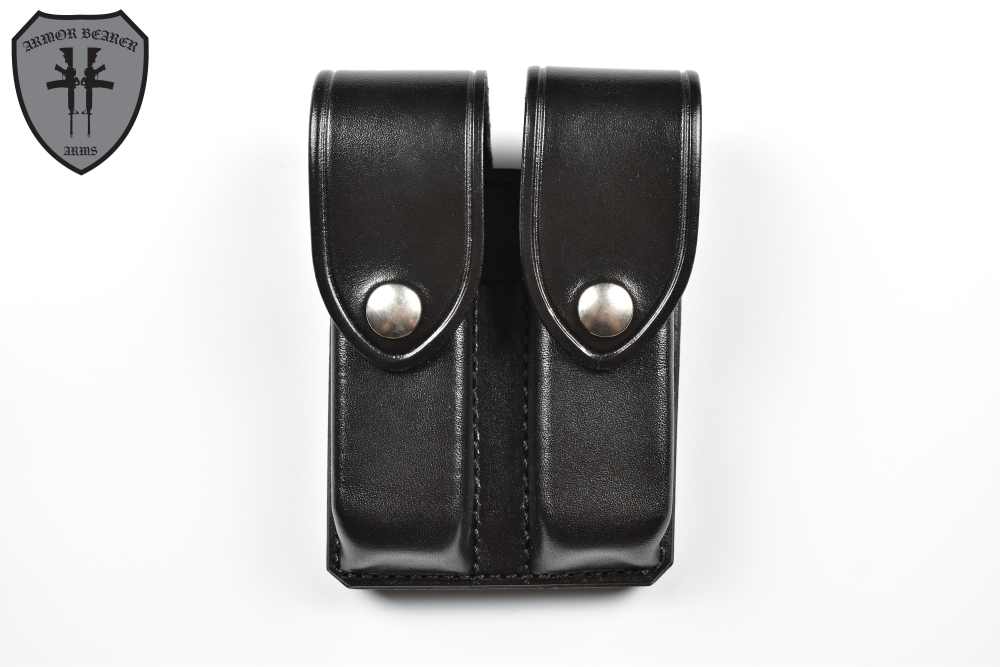 Don Humes Molded Leather Double Magazine Holder-img-0