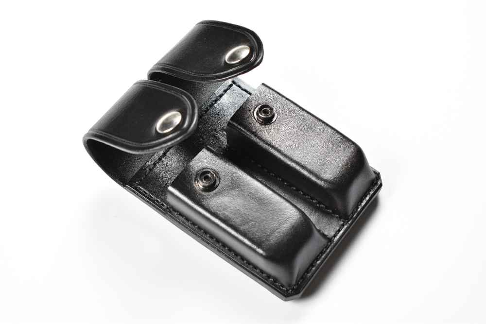 Don Humes Molded Leather Double Magazine Holder-img-2