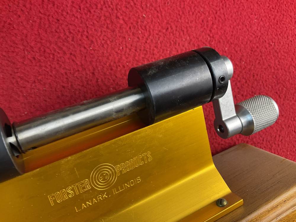 Vintage Forster case trimmer reloading rifle ammo tool high base Illinois -img-3