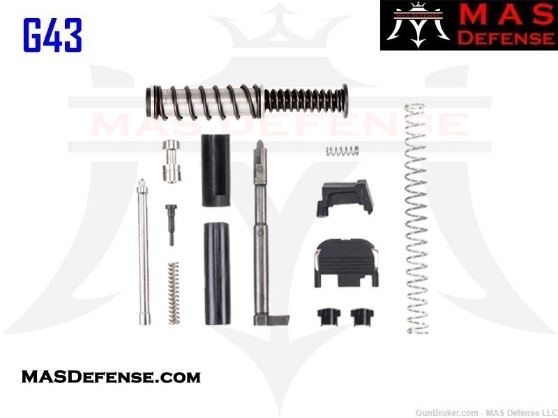 MAS DEFENSE 9MM GLOCK 43 SINGLE STACK FITMENT - SLIDE PARTS KIT-img-0