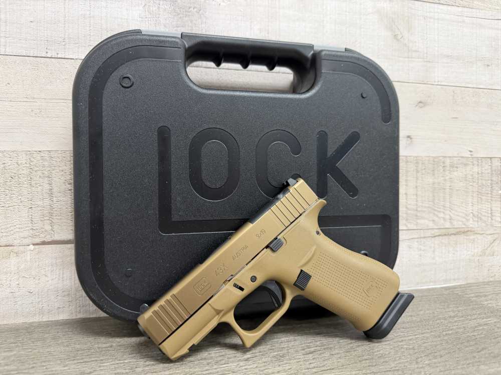 GLOCK 43X MOS COYOTE DAVIDSONS EXCLUSIVE 2-15 ROUND MAGS NEW PX435Z203FRMOS-img-0