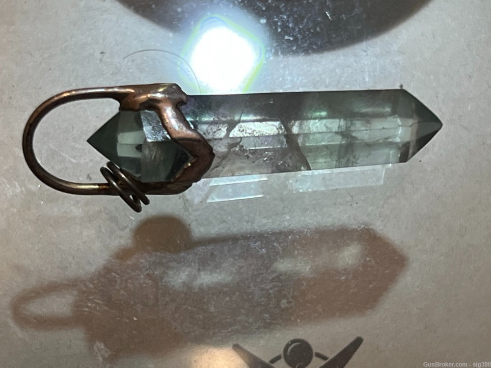 VINTAGE CRYSTAL PENDANT WITH SILVER CLASP-img-5