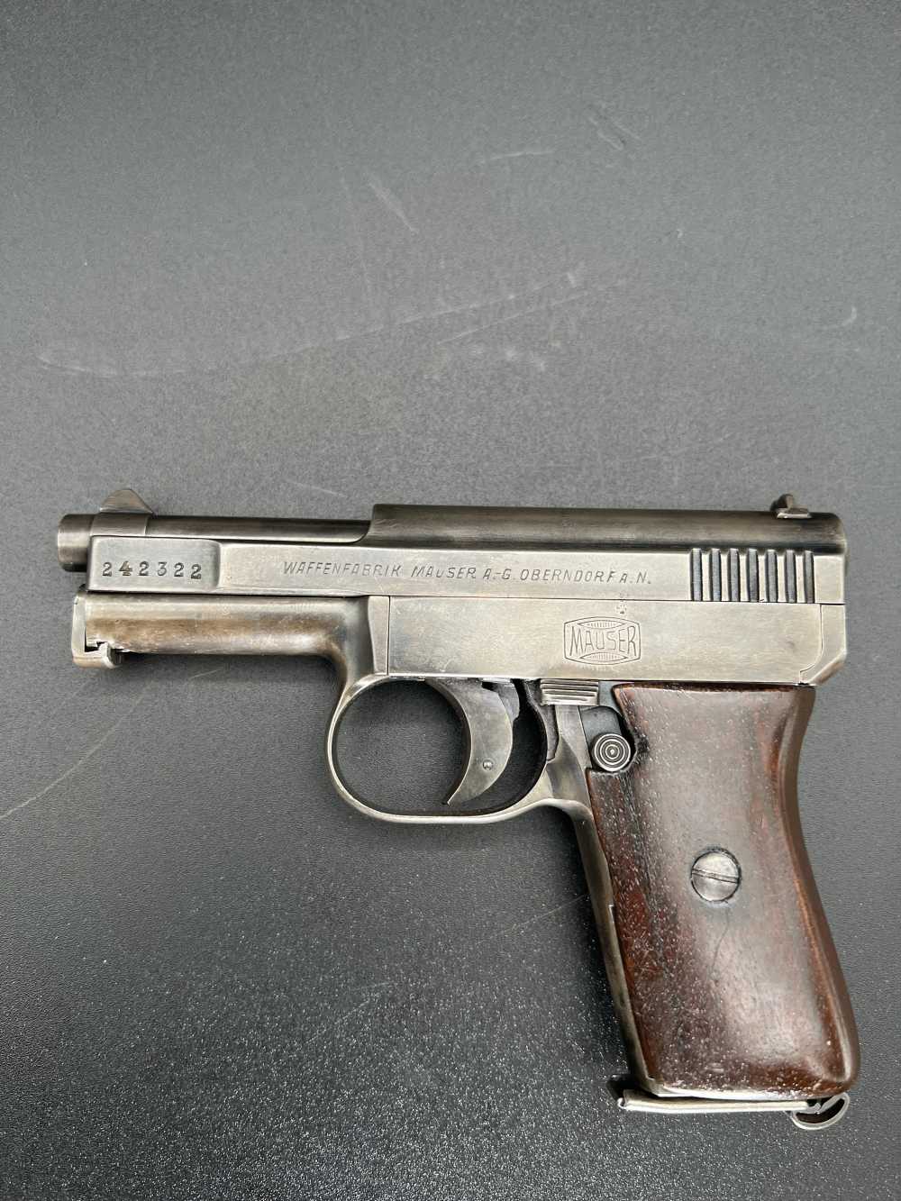 Mauser Model 1910, 6.35mm (.25 ACP), WWI Imperial German (1919-20)-img-1