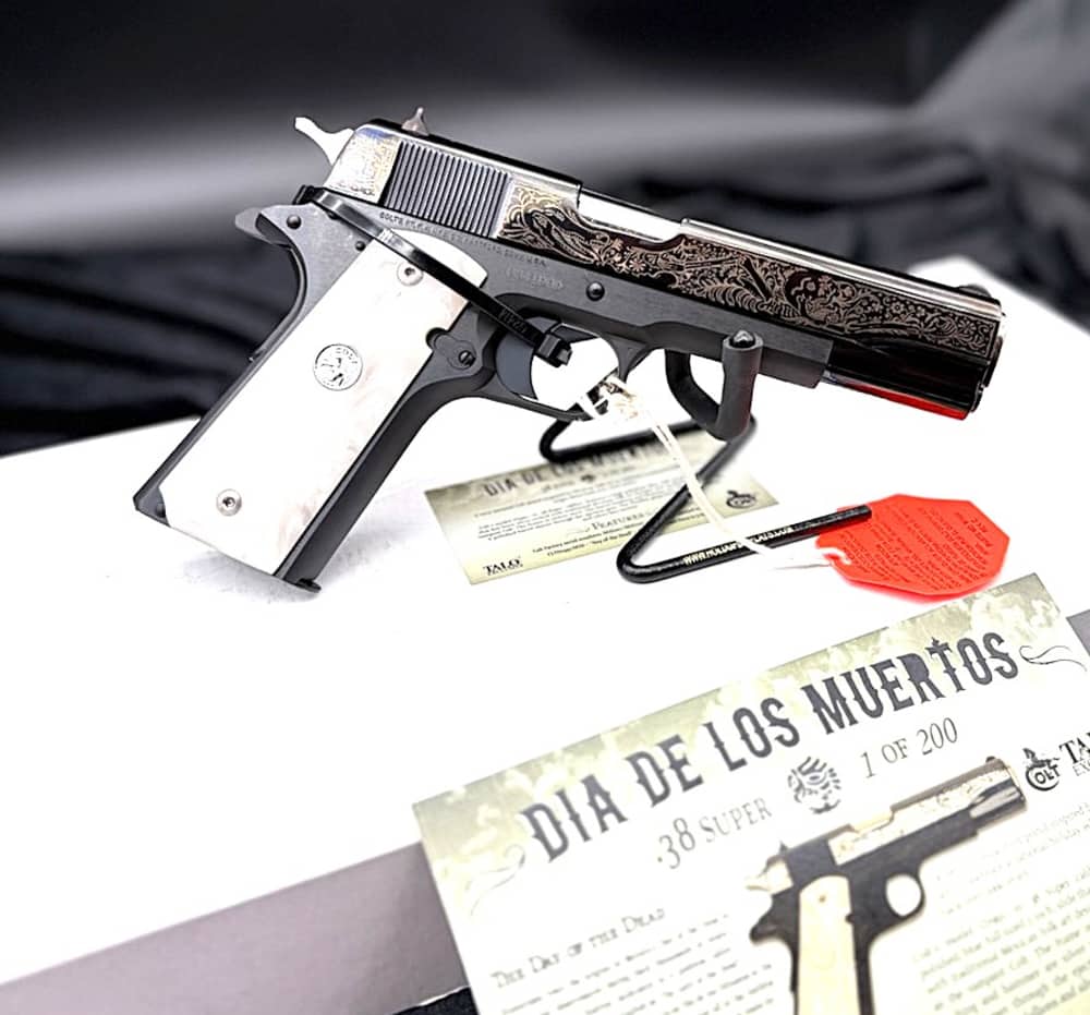 2008 Colt Government .38 Super Blue *TALO #41 of 200 "DIA DE LOS MUERTOS"*-img-1