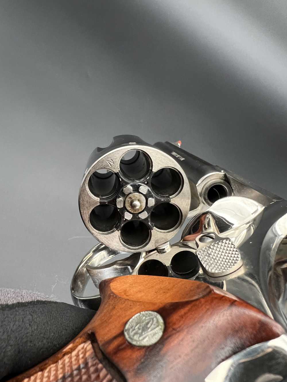 Smith & Wesson Model 29-2, .44 Mag, Nickel, 8 3/8" P&R, (Rare Finish)-img-19