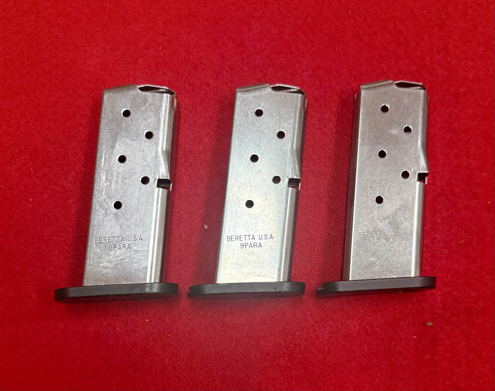 3 BERETTA 9MM NANO FACTORY 6 Round Magazines -img-0