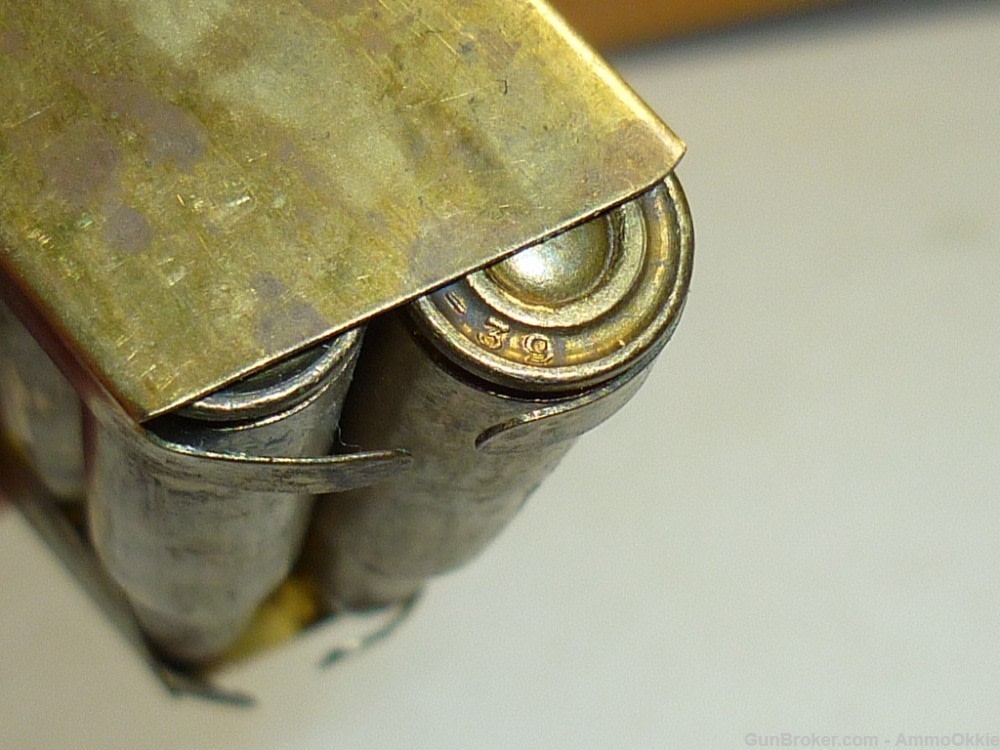 20rd + Brass Charger/Clip 1939 ORIGINAL 7.35 WW2 7.35x51 CARCANO Breda M30-img-8