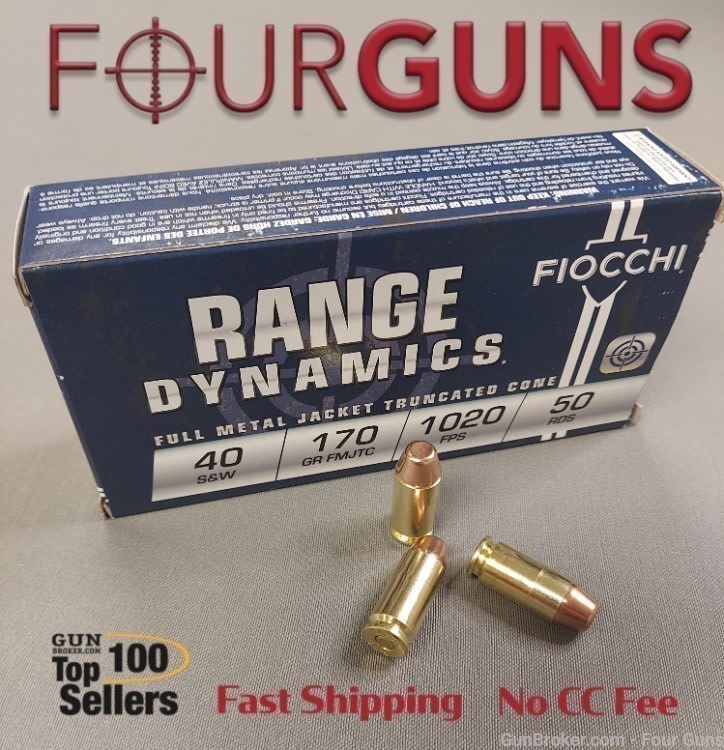 Fiocchi SDA 40 S&W 170 Grain Full Metal Jacket TC Box of 50-img-0
