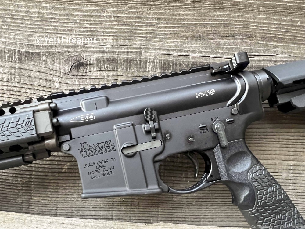 Daniel Defense DDM4 MK18 Pistol 5.56mm FDE Rail SBA3 Brace SF 4 Prong -img-5