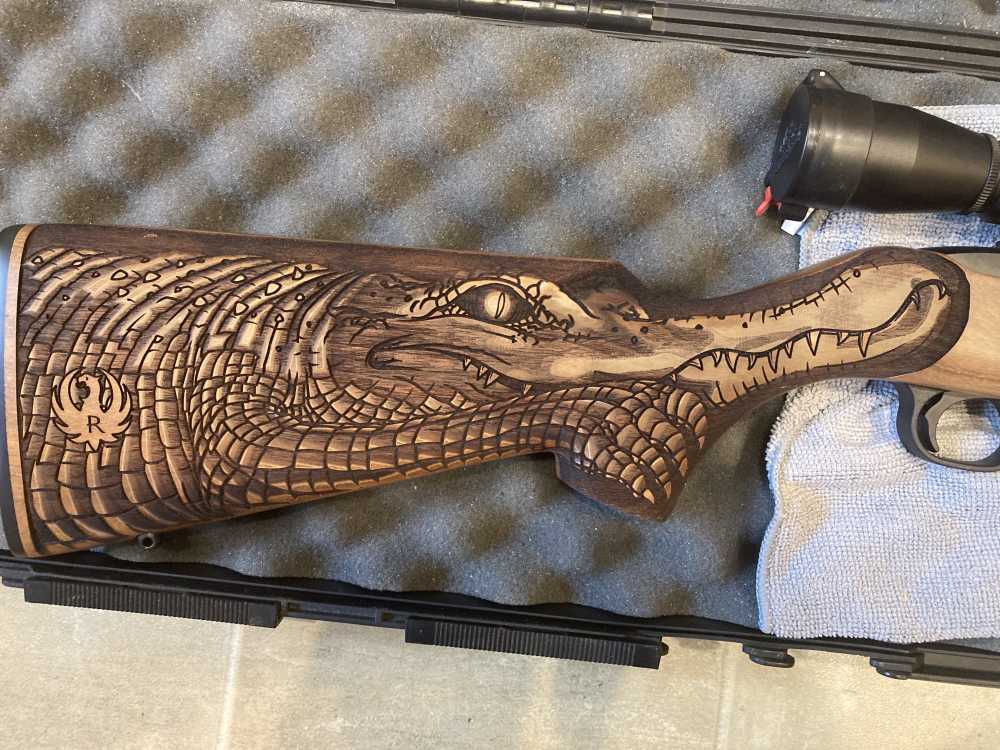 Ruger 10/22 rare Gator Troy Landry Special limited signed by Troy and son -img-2