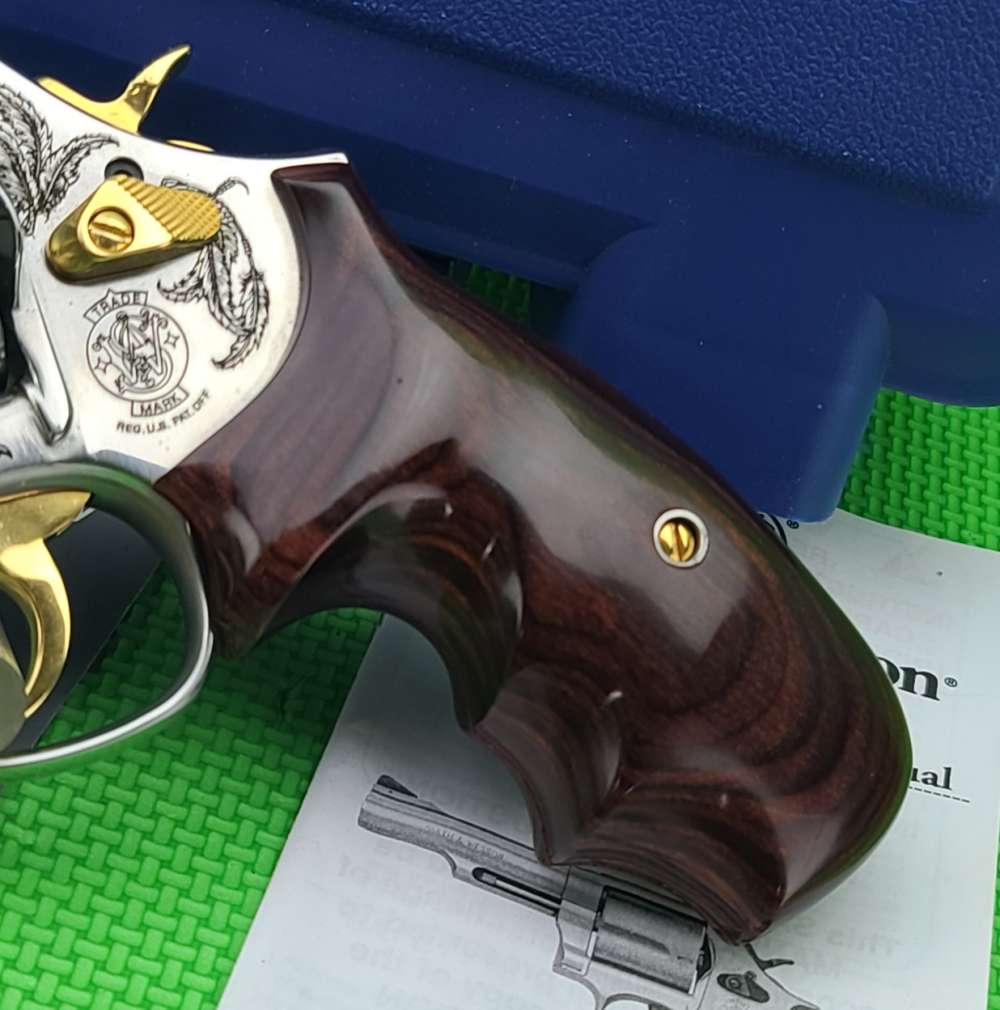 S&W SMITH & WESSON 686 * DREAMCATCHER 357 MAG #93 OF ONLY 200 GOLD ENGRAVED-img-5