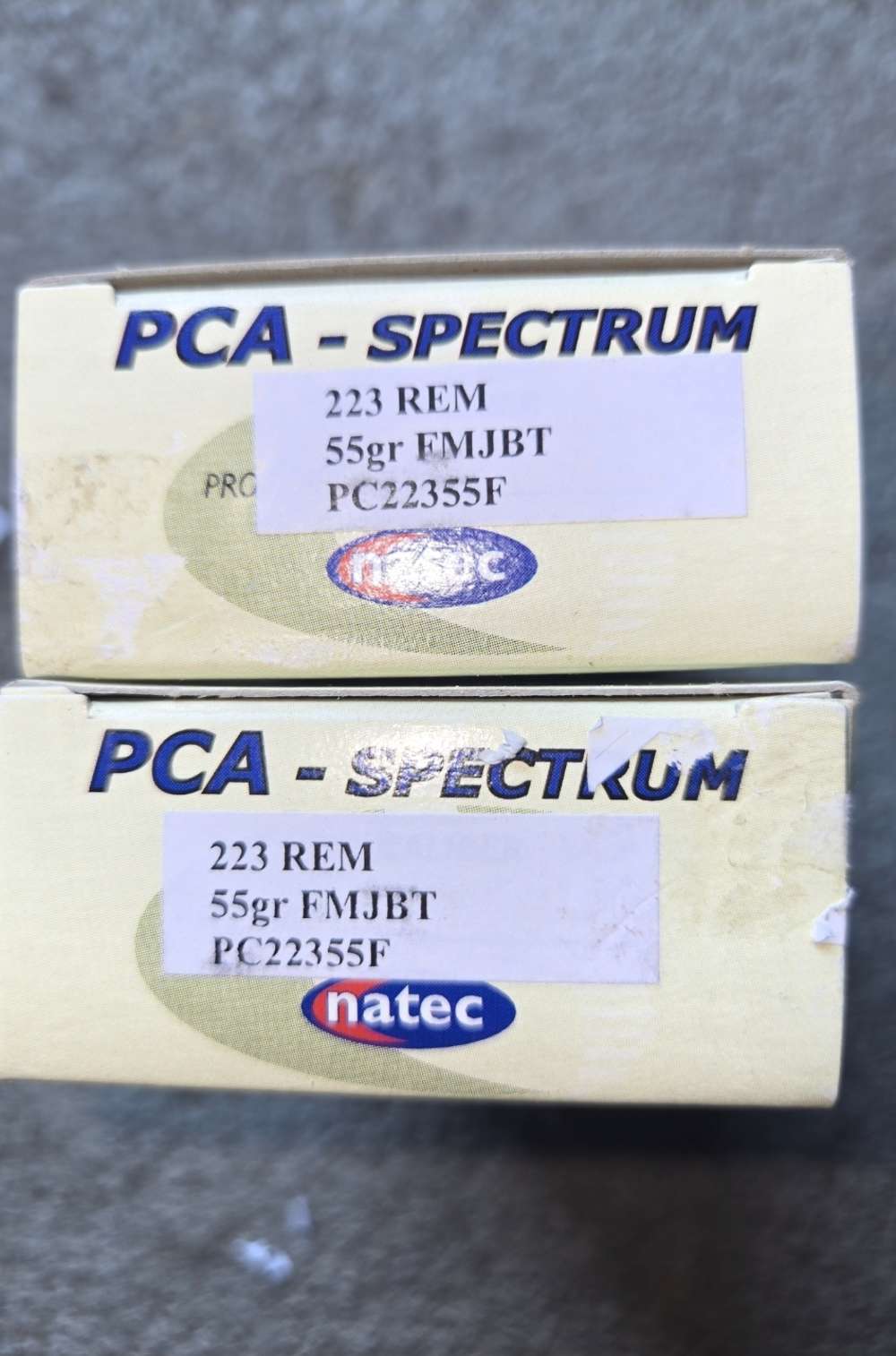 Natec polymer case ammo prototype 223 ammo rare military trial spectrum -img-2