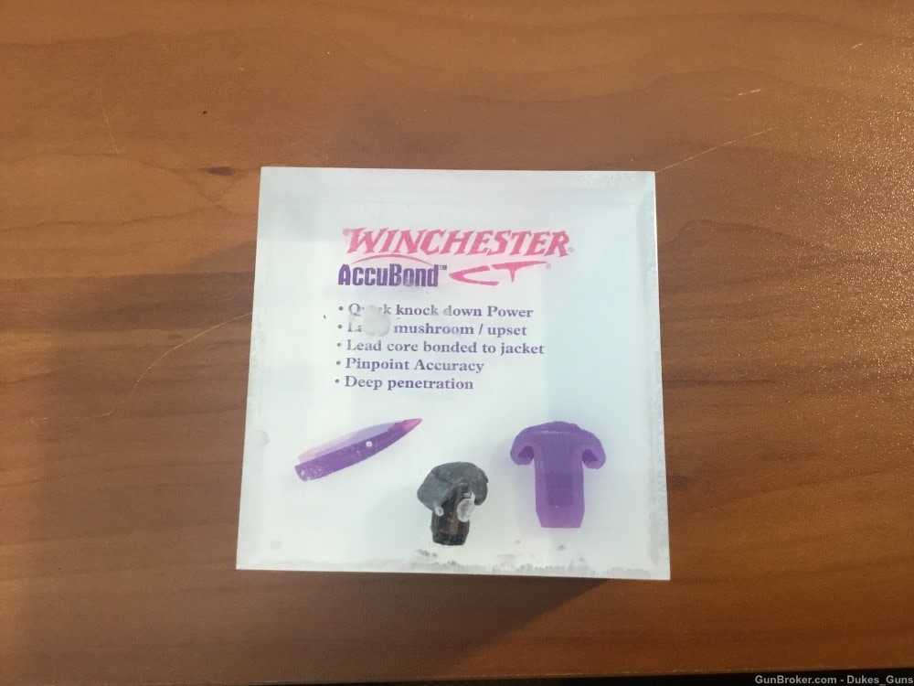 RARE Winchester Acrylic see through Accu Bond display -img-0
