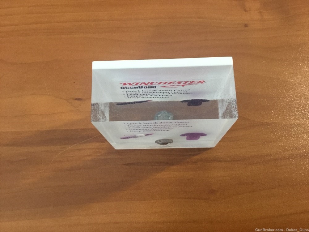 RARE Winchester Acrylic see through Accu Bond display -img-1