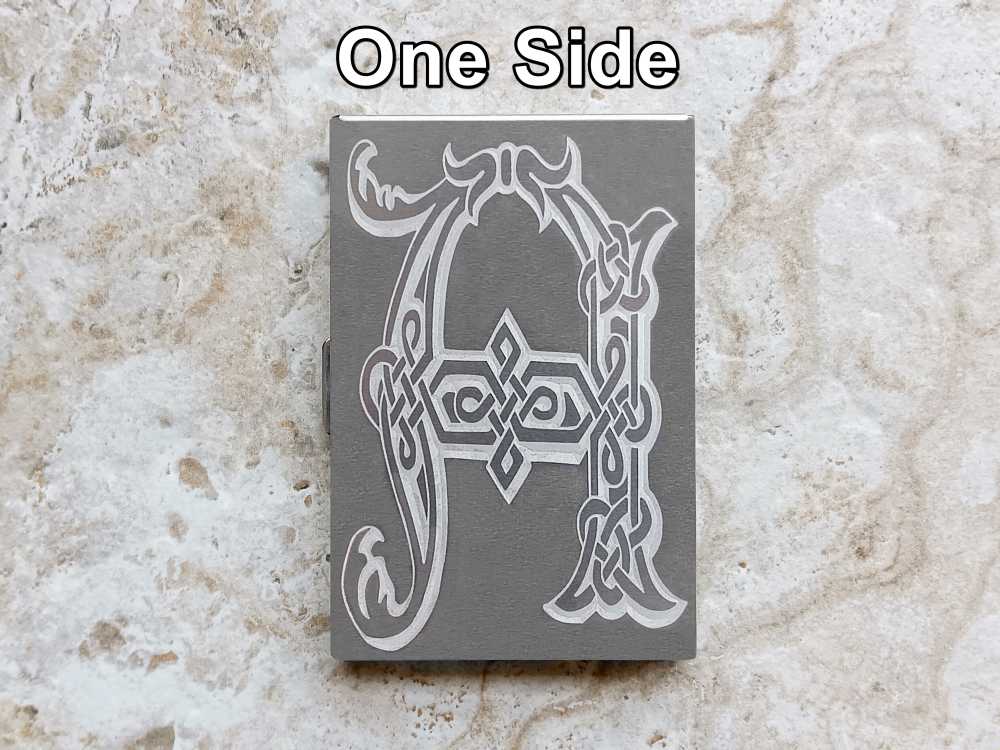 Custom Engraved St Steel RFID Blocking Credit Debit Card Holder Case Celtic-img-3